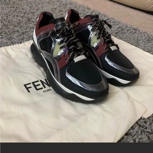 MEN FENDI FANCY CHUNKY RUNNER SNEAKERS Size 11
